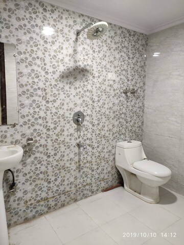 Bathroom in 3 BHK Builder Floor at Chattarpur – for Rent