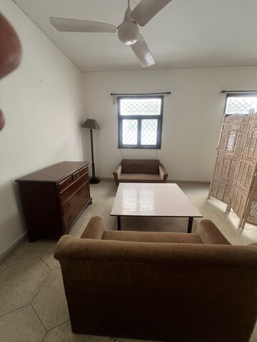 Living Room in 1 RK Builder Floor at Greater Kailash I – for Rent