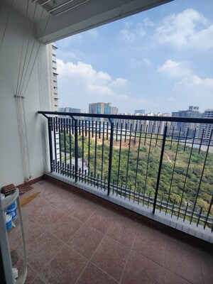 Balcony in 3 BHK Apartment at Prestige High Fields, Gachibowli – for Rent