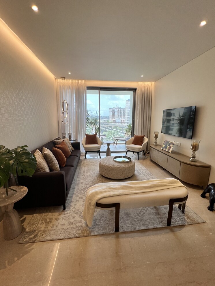 Living Room, oberoi-maxima 3 Bedroom 1330 Sq.Ft. Apartment In Andheri East Mumbai 9507237