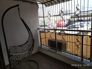 Balcony in 2 BHK Apartment at Dosti Oak, Kolshet Industrial Area – for Rent