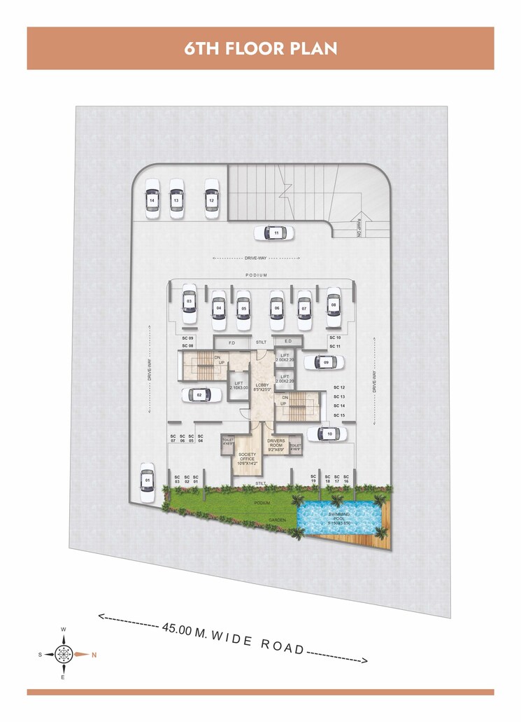 Floor Plan, varsha-balaji-skyline 2 Bedroom 647 Sq.Ft. Apartment In Kharghar Sector 34 Navi Mumbai 9507394