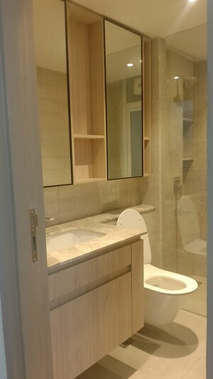 Bathroom in 3.5 BHK Builder Floor at DLF Gardencity Enclave, Sector 93 – for Rent