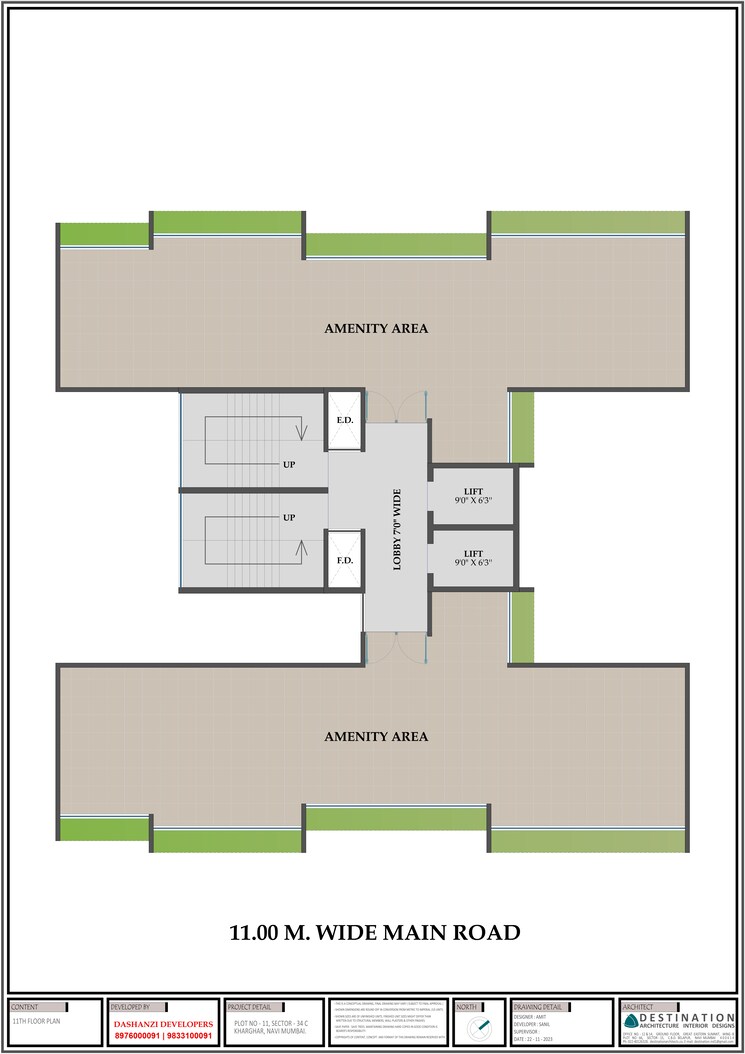 Floor Plan, dashanzi-ce-la-vie 2 Bedroom 556 Sq.Ft. Apartment In Kharghar Navi Mumbai 9507660