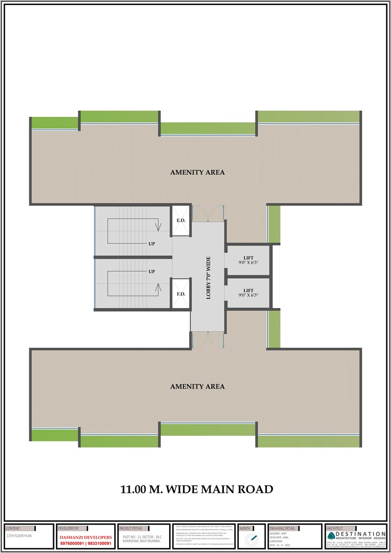 Floor Plan, dashanzi-ce-la-vie 2 Bedroom 594 Sq.Ft. Apartment In Kharghar Navi Mumbai 9507716