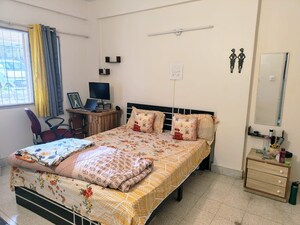 Bedroom in 2 BHK Apartment at Classique Mansion, Indiranagar – for Rent