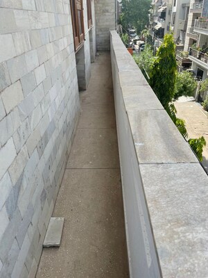 Balcony in 1 RK Builder Floor at East Of Kailash – for Rent