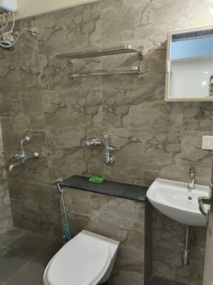 Bathroom in Studio Apartment at Nyati Elysia, Kharadi – for Rent