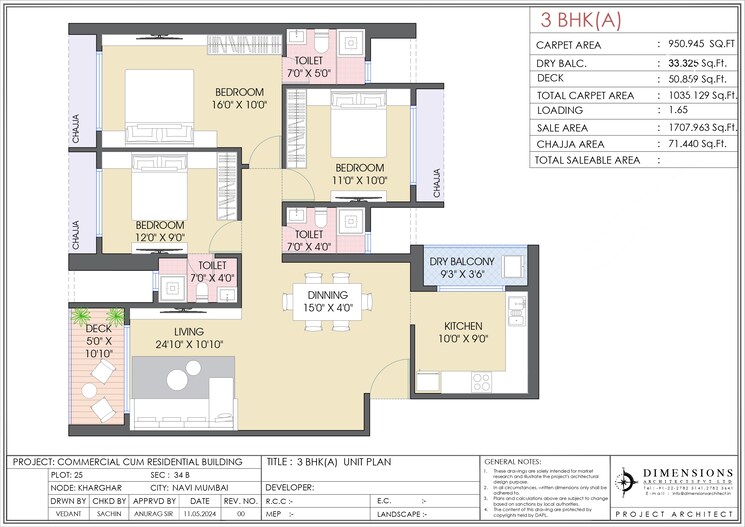 Floor Plan, kk-ishwar-arena 2 Bedroom 720 Sq.Ft. Apartment In Kharghar Navi Mumbai 9507764
