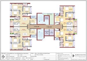 Floor Plan in 2 BHK Apartment at KK Ishwar Arena, Kharghar – for Sale