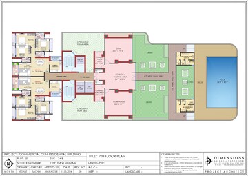Floor Plan in 2 BHK Apartment at KK Ishwar Arena, Kharghar – for Sale