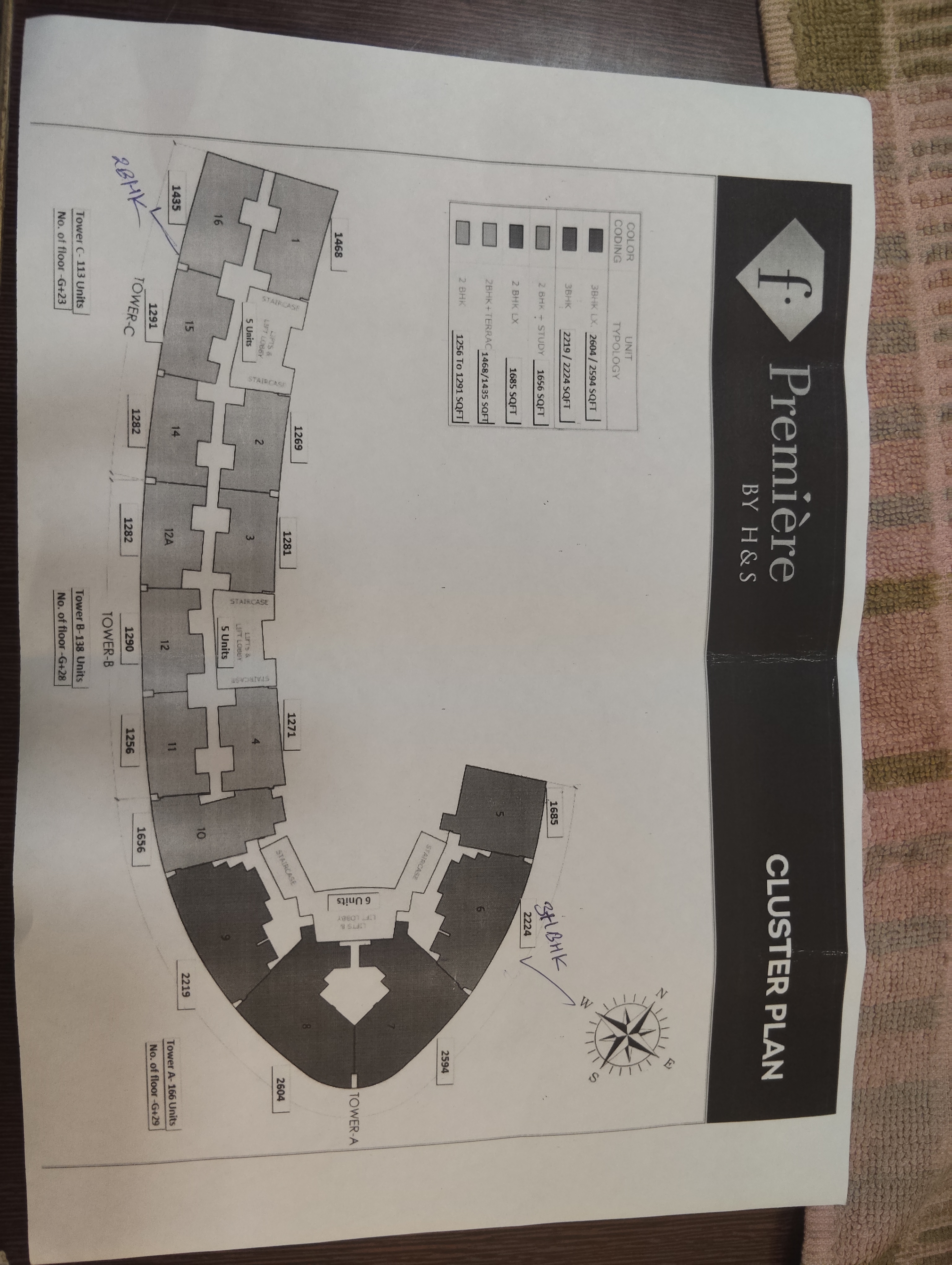 2 BHK Apartment For Sale in H&S F Premiere