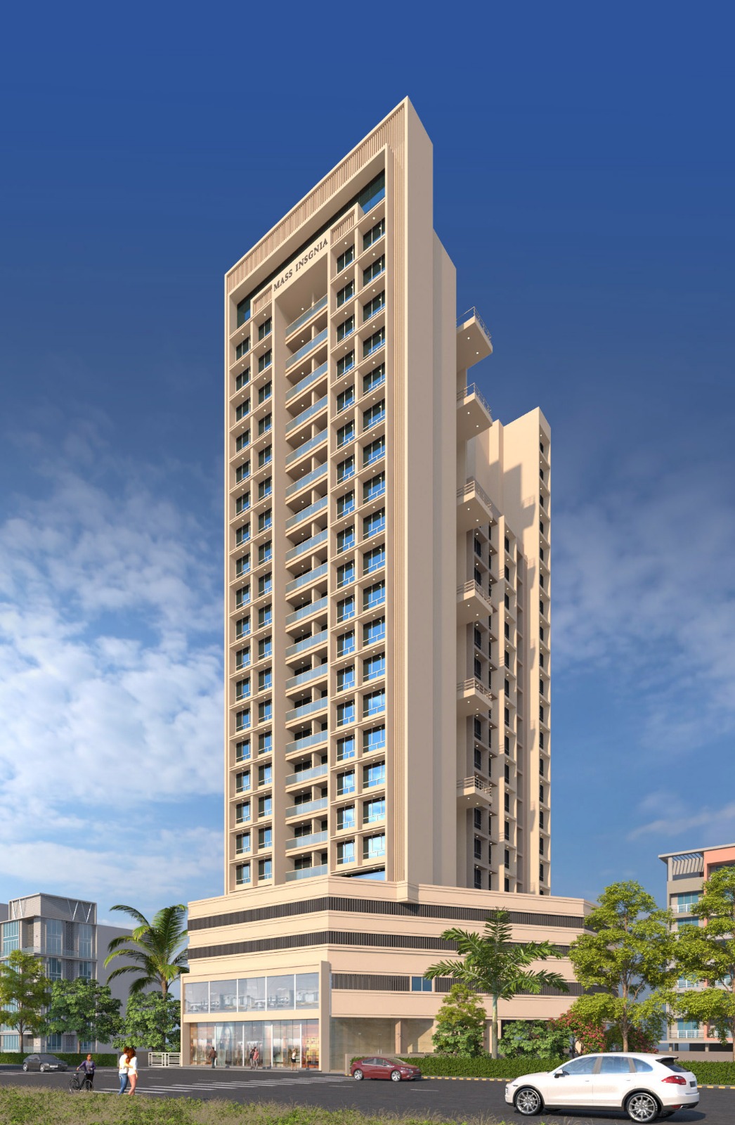 2 BHK + Extra Room 576 Sq.Ft. Apartment in Mass Insignia