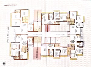 Floor Plan in 2 BHK Apartment at Mass Insignia, Kharghar – for Sale
