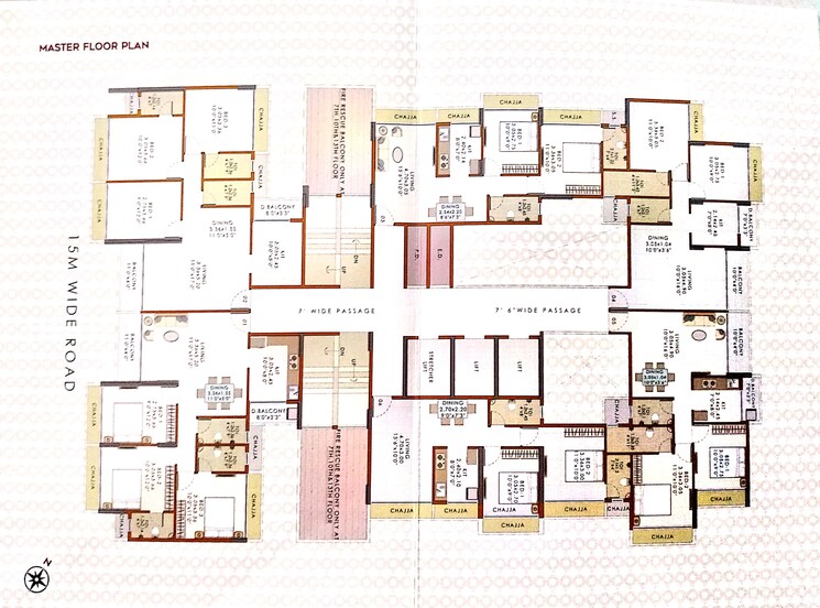 Floor Plan, mass-insignia 2 Bedroom 576 Sq.Ft. Apartment In Kharghar Navi Mumbai 9507914