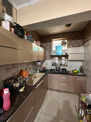 Kitchen in 3 BHK Builder Floor at Green Fields Colony – for Sale