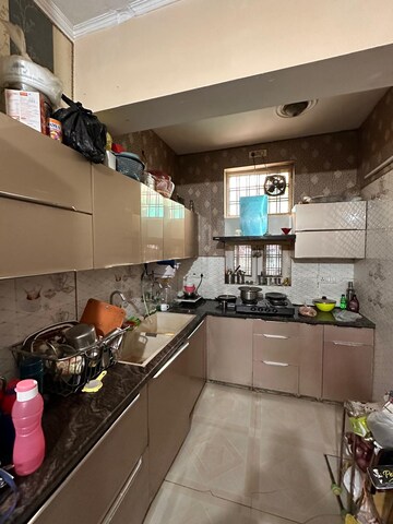 Kitchen in 3 BHK Builder Floor at Green Fields Colony – for Sale