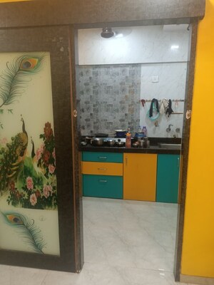 Kitchen in 2 BHK Apartment at My Home Golden Nest Complex, Mira Road – for Rent