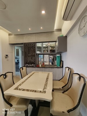 Dining area in 3 BHK Apartment at Raheja Reflections Eternity, Kandivali East – for Sale