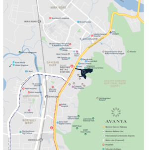 2 BHK Apartment – Map Location View at Dynamix Avanya, Ketkipada - for Sale