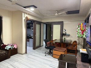 Living Room in 2 BHK Apartment at Crystal Garden Estate CHS, Manpada – for Rent