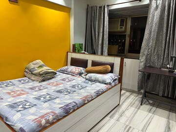 Bedroom in 2 BHK Apartment at Crystal Garden Estate CHS, Manpada – for Rent