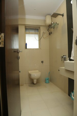 Bathroom in 3 BHK Apartment at Dheeraj Gaurav Heights, Jogeshwari West – for Rent