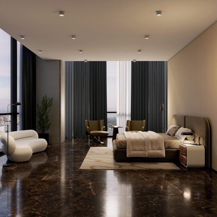 Living Room, lodha-marq 5 Bedroom 3200 Sq.Ft. Apartment In Tardeo Mumbai 9508653