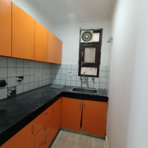 Kitchen in 1 BHK Builder Floor at Malviya Nagar – for Rent