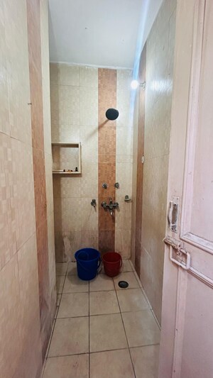 Bathroom in 1 BHK Builder Floor at Malviya Nagar – for Rent