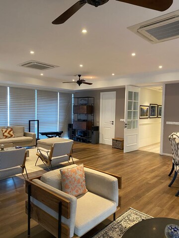 Living Room in 3 BHK Apartment at Indiabulls Blu, Worli – for Rent