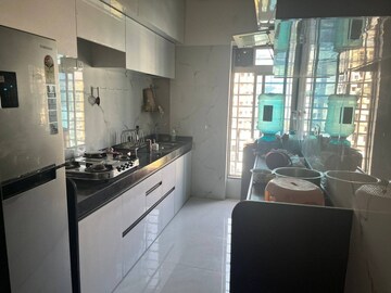 Kitchen in 3 BHK Apartment at Hubtown Hill Crest, Andheri East – for Rent