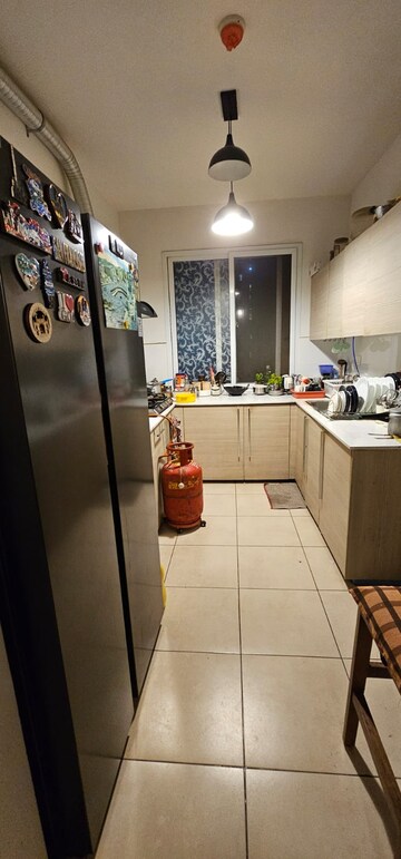 Balcony in 3.5 BHK Apartment at Bhartiya Nikoo Homes, Thanisandra Main Road – for Rent