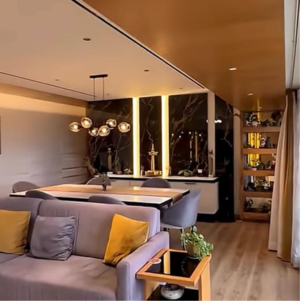 Living Room in 3 BHK Apartment at Silverlite 56 West, Vile Parle West – for Sale