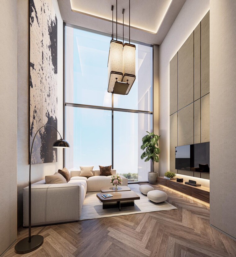 Living Room, ace-edit Studio 780 Sq.Ft. Apartment In Sector 22d Yamuna Expressway Greater Noida 9508920