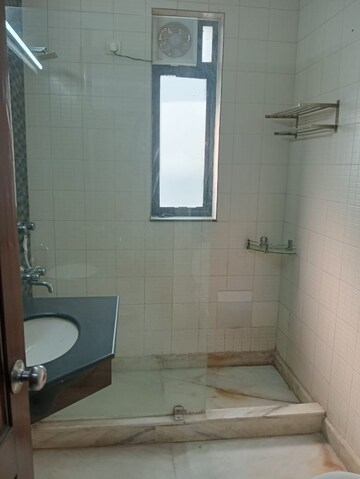 Bathroom in 2 BHK Apartment at Pushpanjali Orchid Park, Rajpur – for Rent