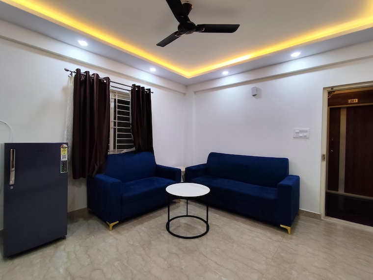 Living Room, sg palya 1 Bedroom 700 Sq.Ft. Apartment In Sg Palya Bangalore 9509041