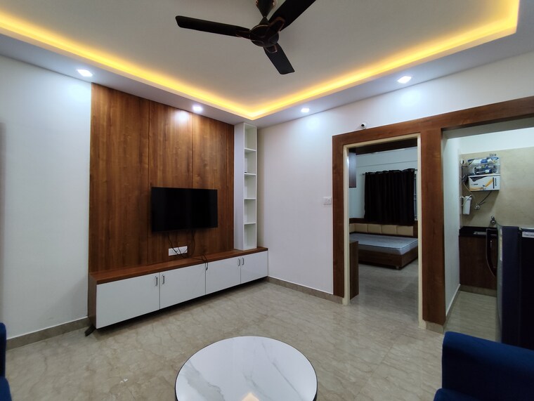Living Room, sg palya 1 Bedroom 700 Sq.Ft. Apartment In Sg Palya Bangalore 9509041