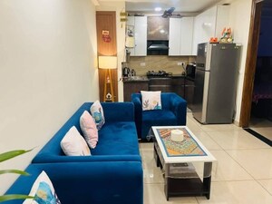 Living Room in 1 BHK Apartment at Freedom Fighters Enclave – for Rent