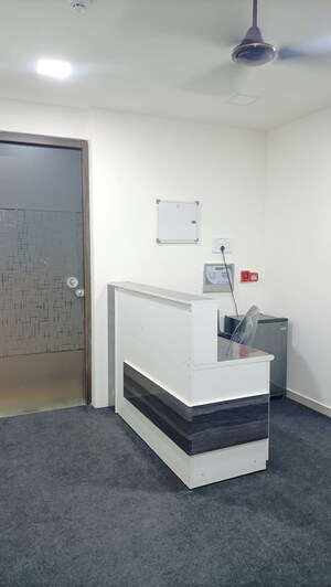 Bathroom in  Office Space at Akshar Business Park, Vashi Sector 19f – for Rent