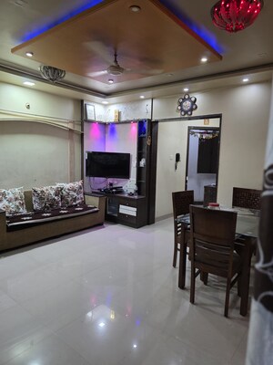 Living Room in 2 BHK Apartment at Woodland Avenue, Kothrud – for Rent