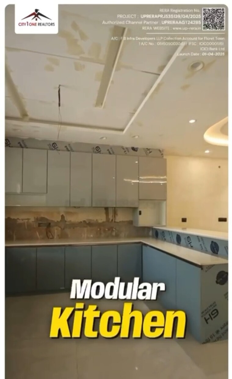 Kitchen, kisan path 3 Bedroom 2500 Sq.Ft. Villa In Kisan Path Lucknow 9509427