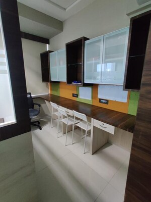 Kitchen in  Office Space at Kamdhenu 23 West, T.T.C. Industrial Area – for Rent