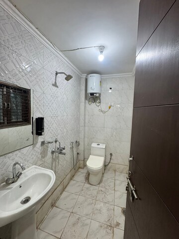 Attached Bathroom in 3 BHK Builder Floor at Chattarpur – for Rent