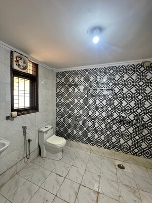 Bathroom in 3 BHK Builder Floor at Chattarpur – for Rent