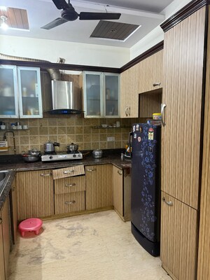 Kitchen in 3 BHK Builder Floor at Rajouri Garden – for Rent