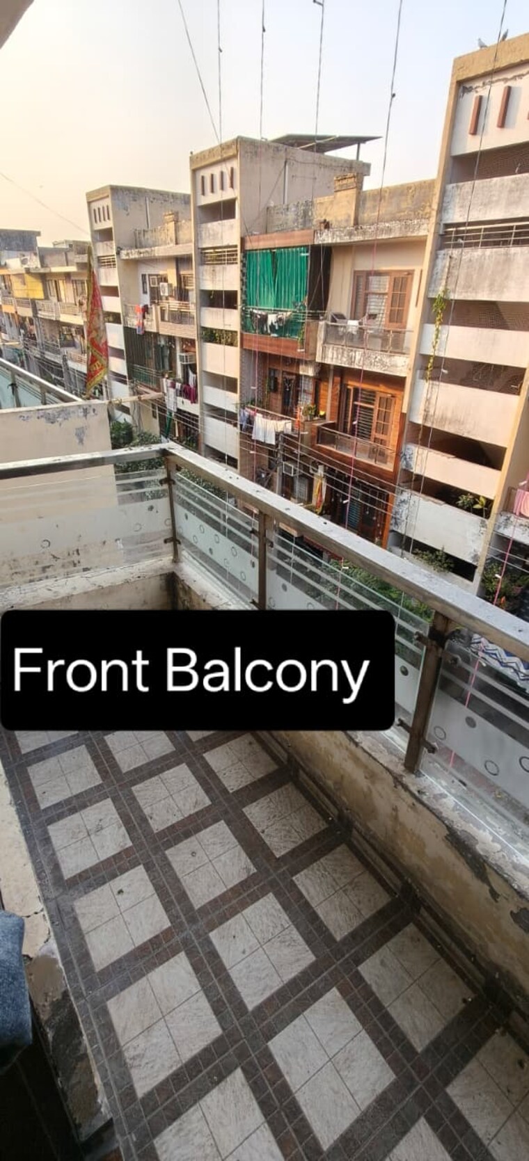 Balcony, ambala highway 2 Bedroom 1000 Sq.Ft. Builder Floor In Ambala Highway Zirakpur 9509846