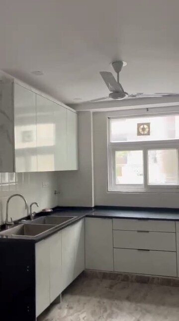 Kitchen in 3 BHK Builder Floor at Rajouri Garden – for Rent