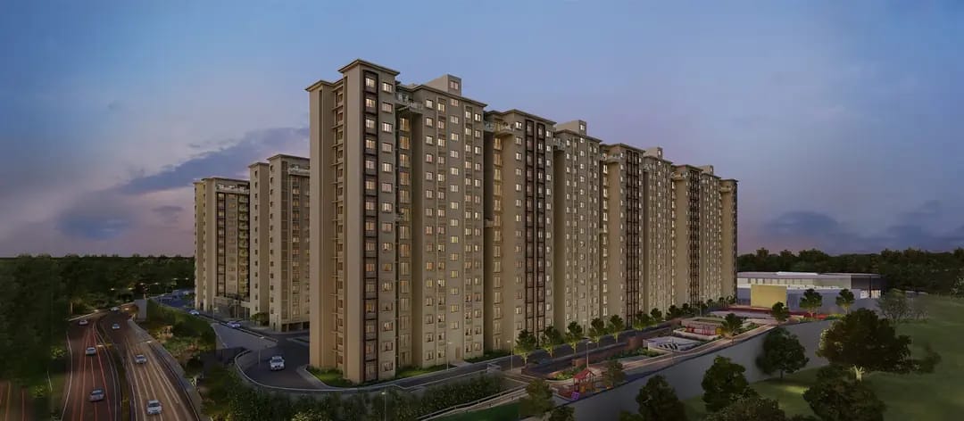 3 BHK + Pooja Room 1124 Sq.Ft. Apartment in Provident Park Square
