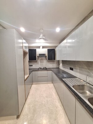 Kitchen in 3 BHK Builder Floor at Chattarpur – for Rent